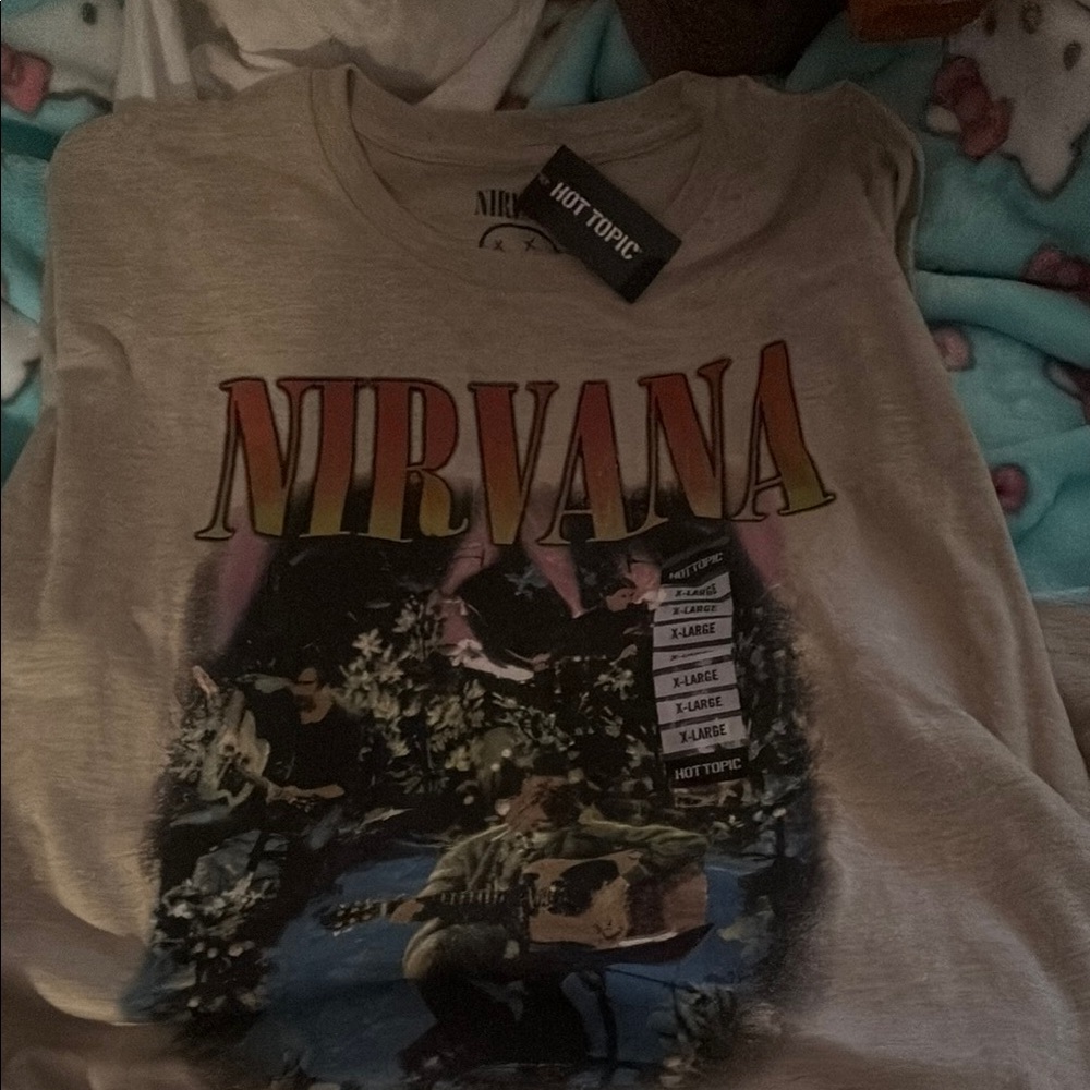 Hot Topic Nirvana Multicolor Band Tee